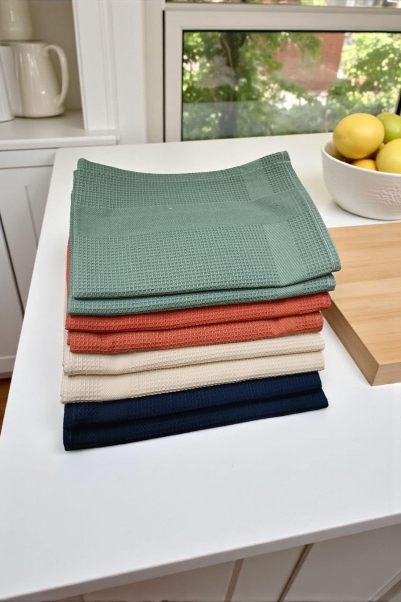 فوطه مطبخ طقم 8 قطع بتصميم Honeycomp - الصورة 2