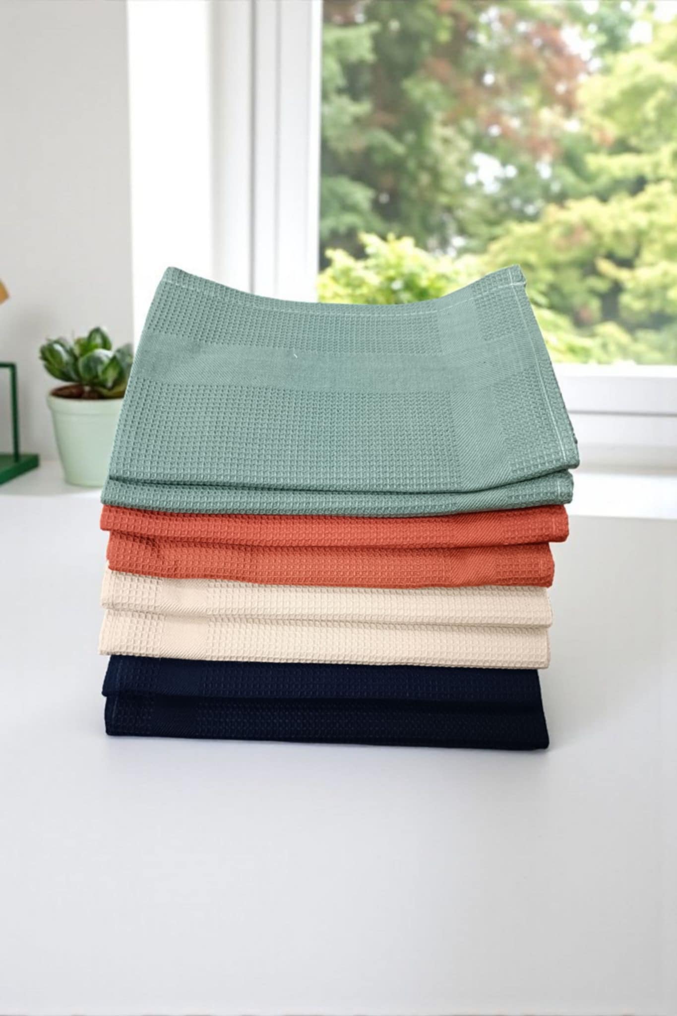 فوطه مطبخ طقم 8 قطع بتصميم Honeycomp